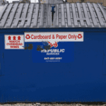 RJS Heating & Cooling, Inc. stands out by helping the environment with a special recycling truck and a cardboard dumpster.